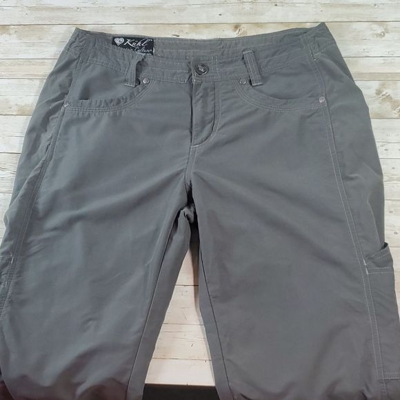 Kuhl Forester‎ Convertible Zip-Off Full-Length to Capri Pants Size 6 Gray/Green - Picture 3 of 14